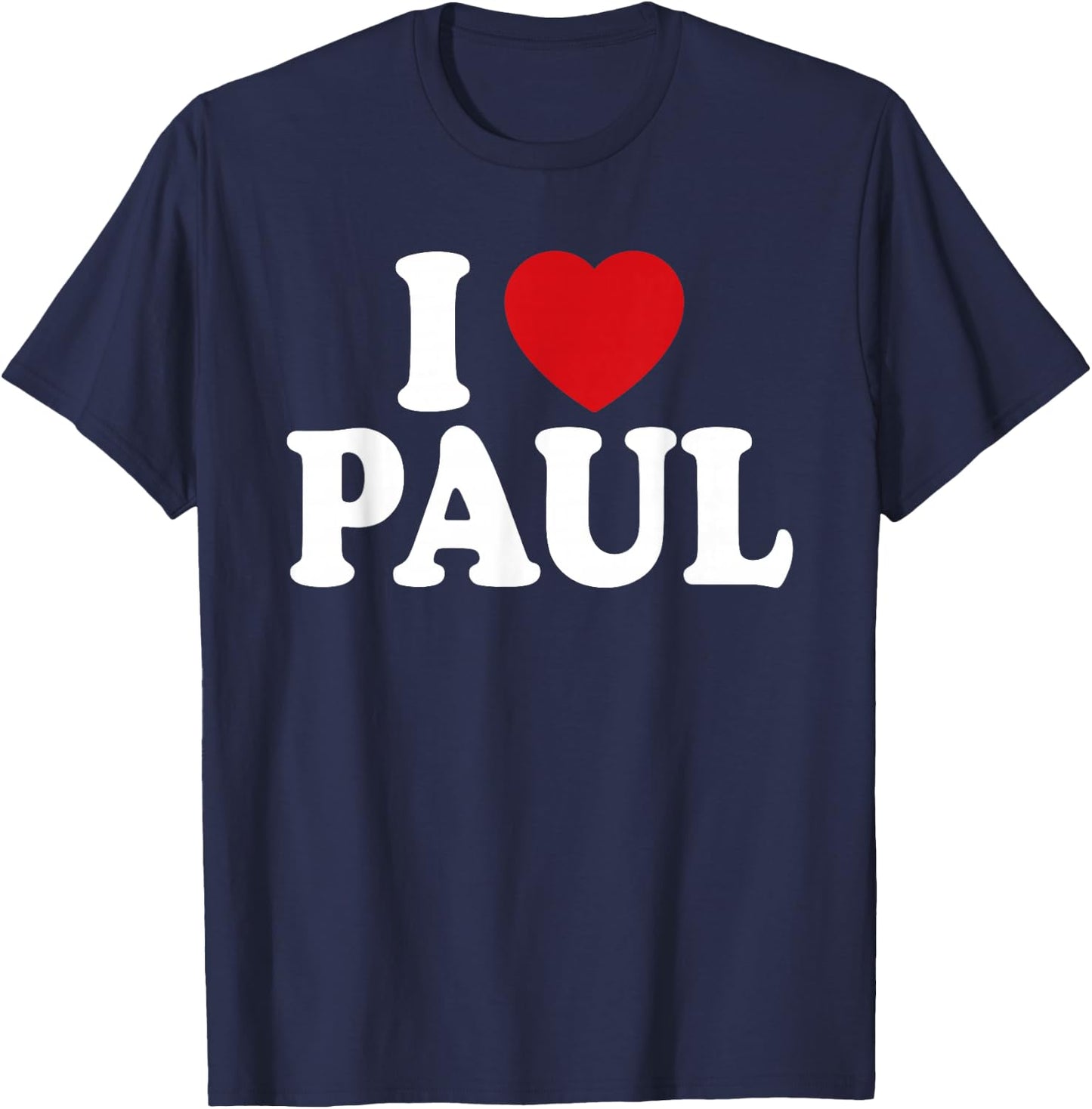 I Heart Love Paul T-Shirt - T-Shirt | Navy