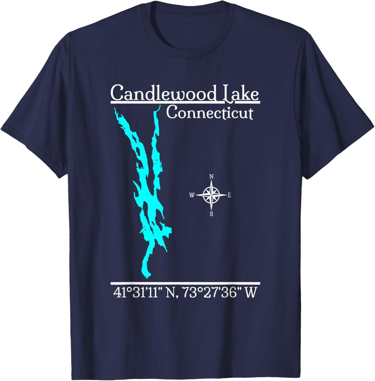 Candlewood Lake - Connecticut T-Shirt - T-Shirt | Navy