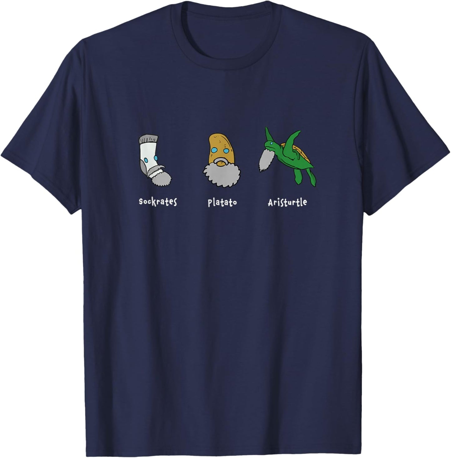 Philosophy Socrates Plato Aristotle for Philosophers T-Shirt - T-Shirt | Navy
