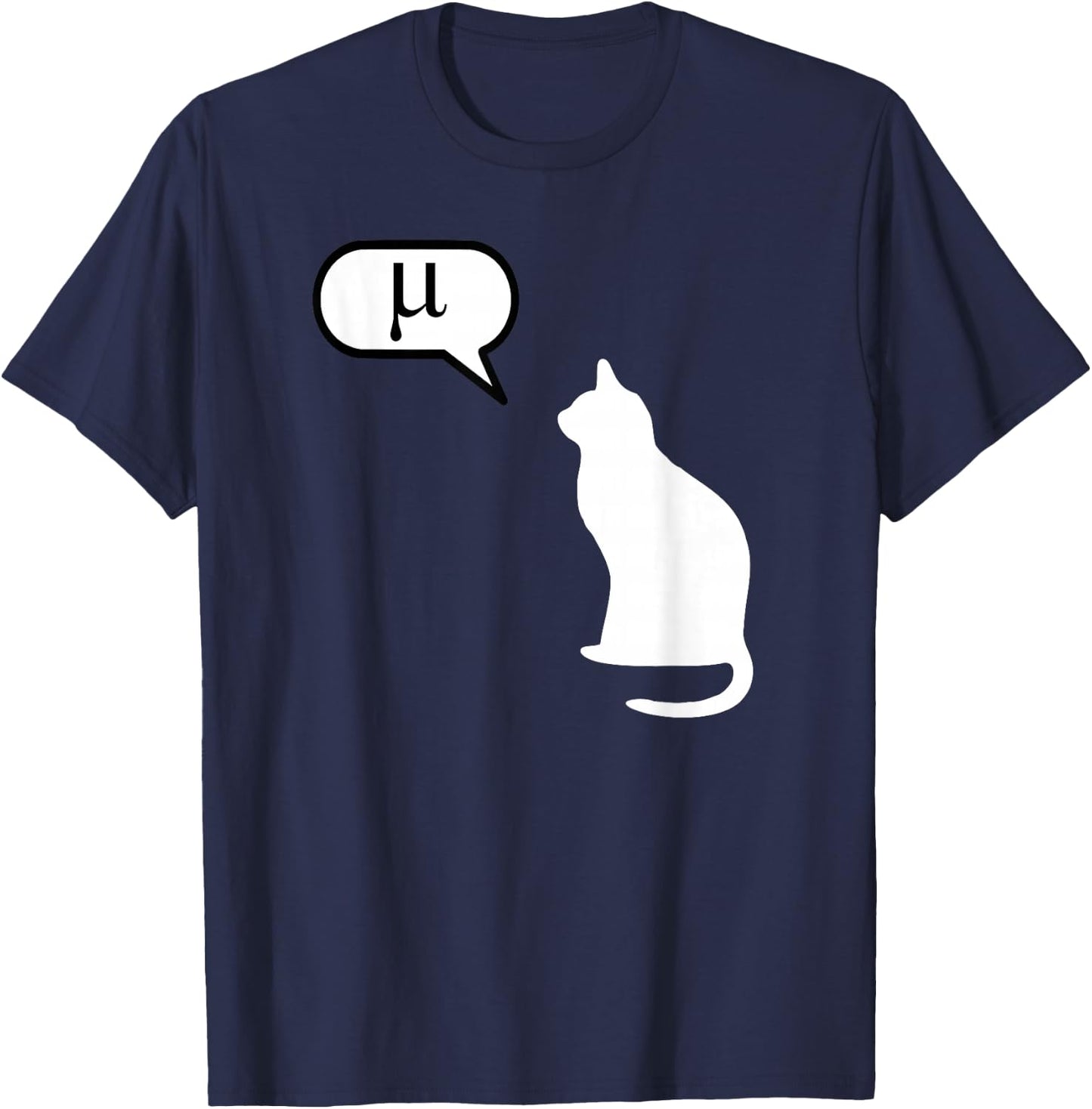 Science Cat - Math Cat, Statistics Cat, Biology Cat, Kitten T-Shirt - T-Shirt | Navy