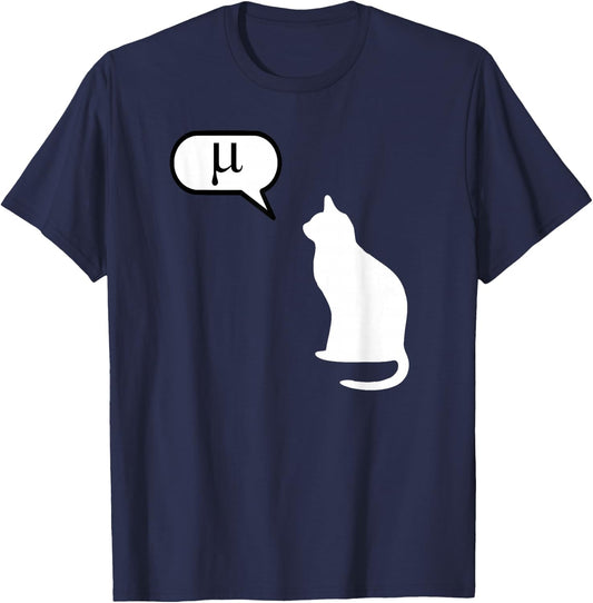 Science Cat - Math Cat, Statistics Cat, Biology Cat, Kitten T-Shirt - T-Shirt | Navy