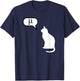 Science Cat - Math Cat, Statistics Cat, Biology Cat, Kitten T-Shirt - T-Shirt | Navy