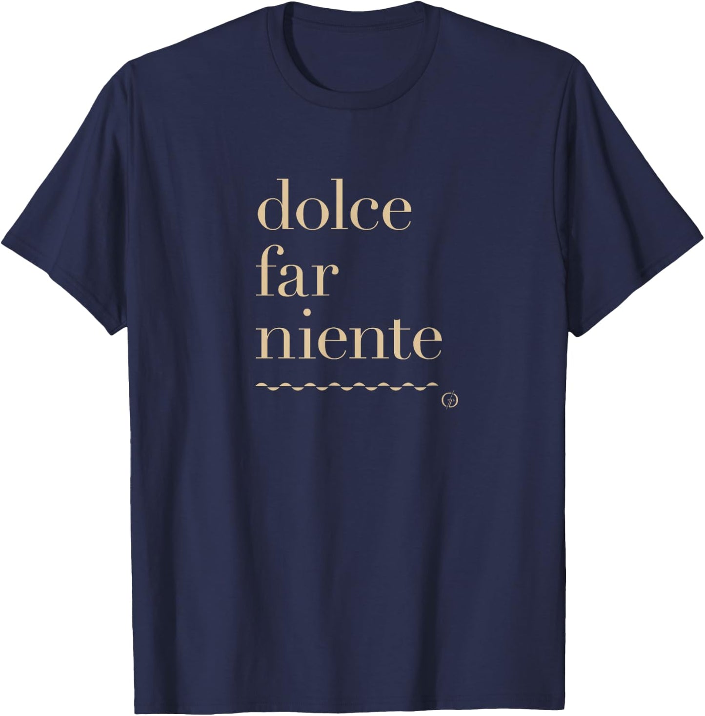 Atelier Gaudard Dolce Far Niente #2 Peace , Black T-Shirt - T-Shirt | Navy