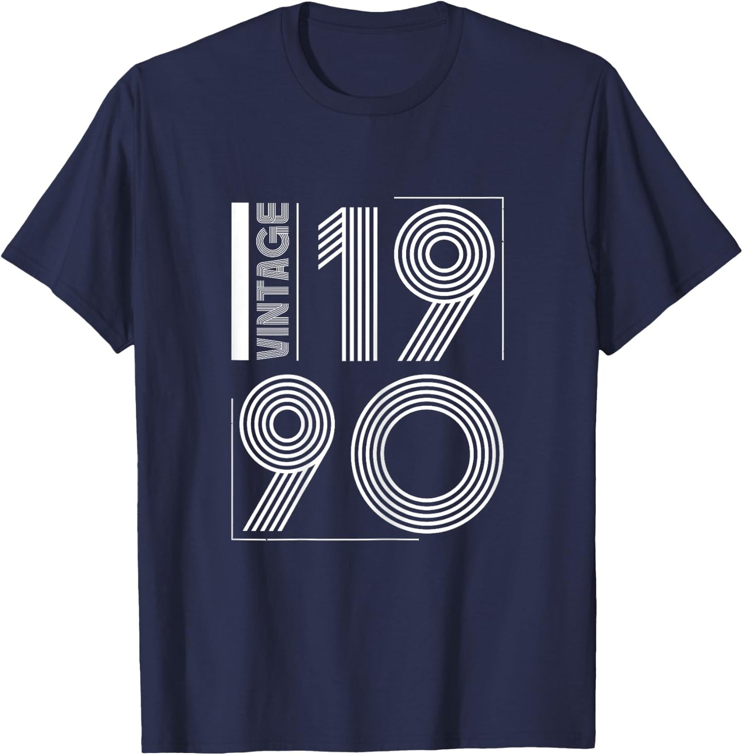 Vintage 1990 T Shirts Retro Funny 1990 Birthday T-Shirt - T-Shirt | Navy