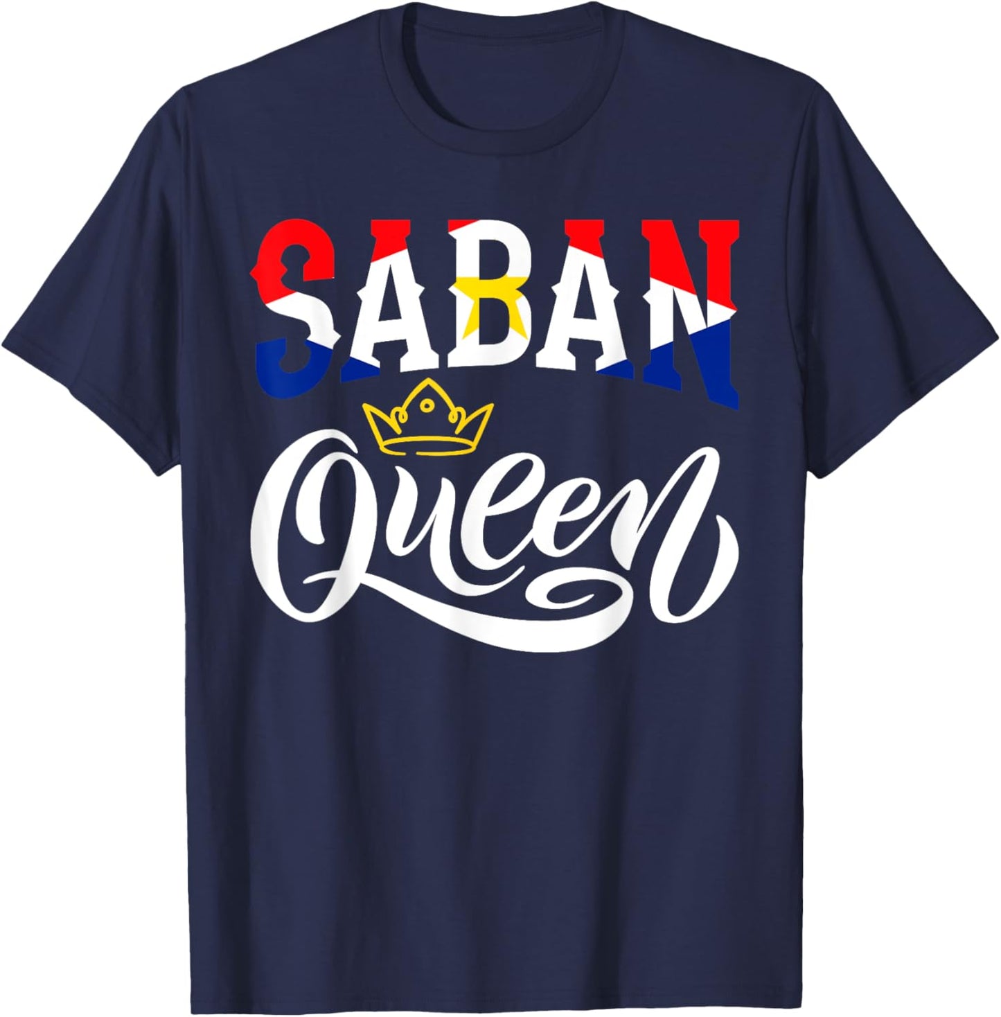 Saban Queen Saba Saban Flag T-Shirt - T-Shirt | Navy