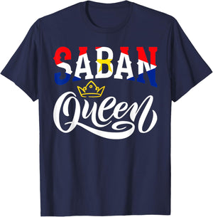 Saban Queen Saba Saban Flag T-Shirt - T-Shirt | Navy