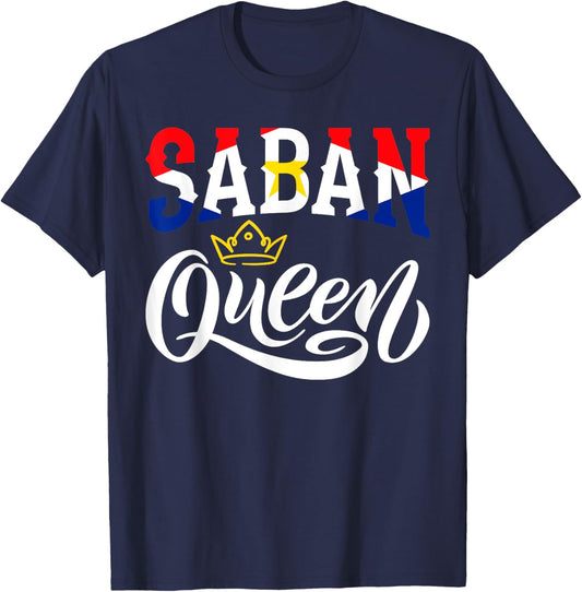 Saban Queen Saba Saban Flag T-Shirt - T-Shirt | Navy