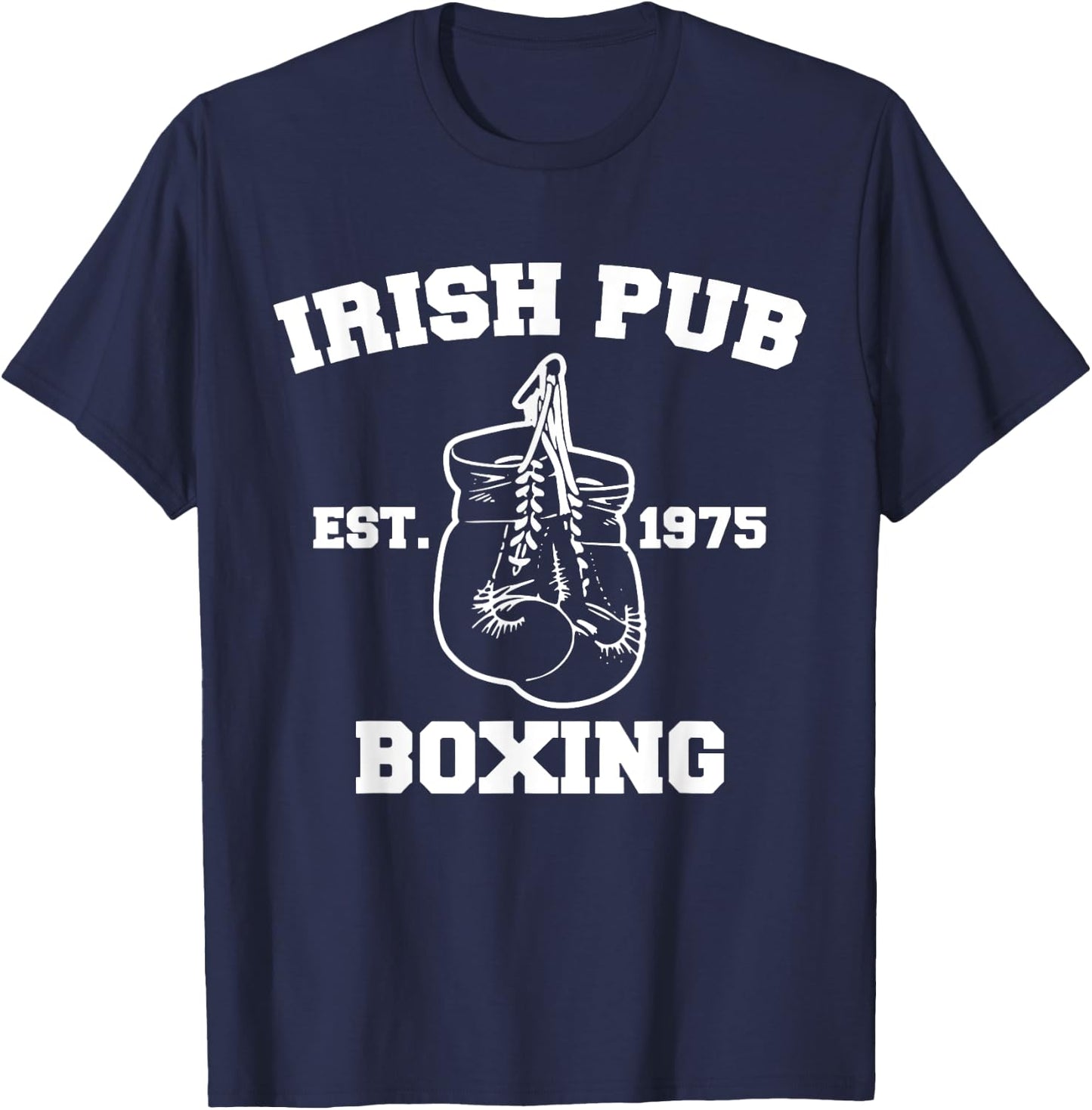 Funny Boxing Irish Pub Sport Happy Saint Patricks Day T-Shirt - T-Shirt | Navy