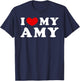 I Love My Amy, I Heart My Amy T-Shirt - T-Shirt | Navy