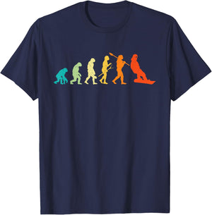 Evolution of Snowboarder - Snowboard Snowboarding Lover T-Shirt - T-Shirt | Navy