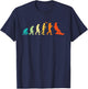 Evolution of Snowboarder - Snowboard Snowboarding Lover T-Shirt - T-Shirt | Navy