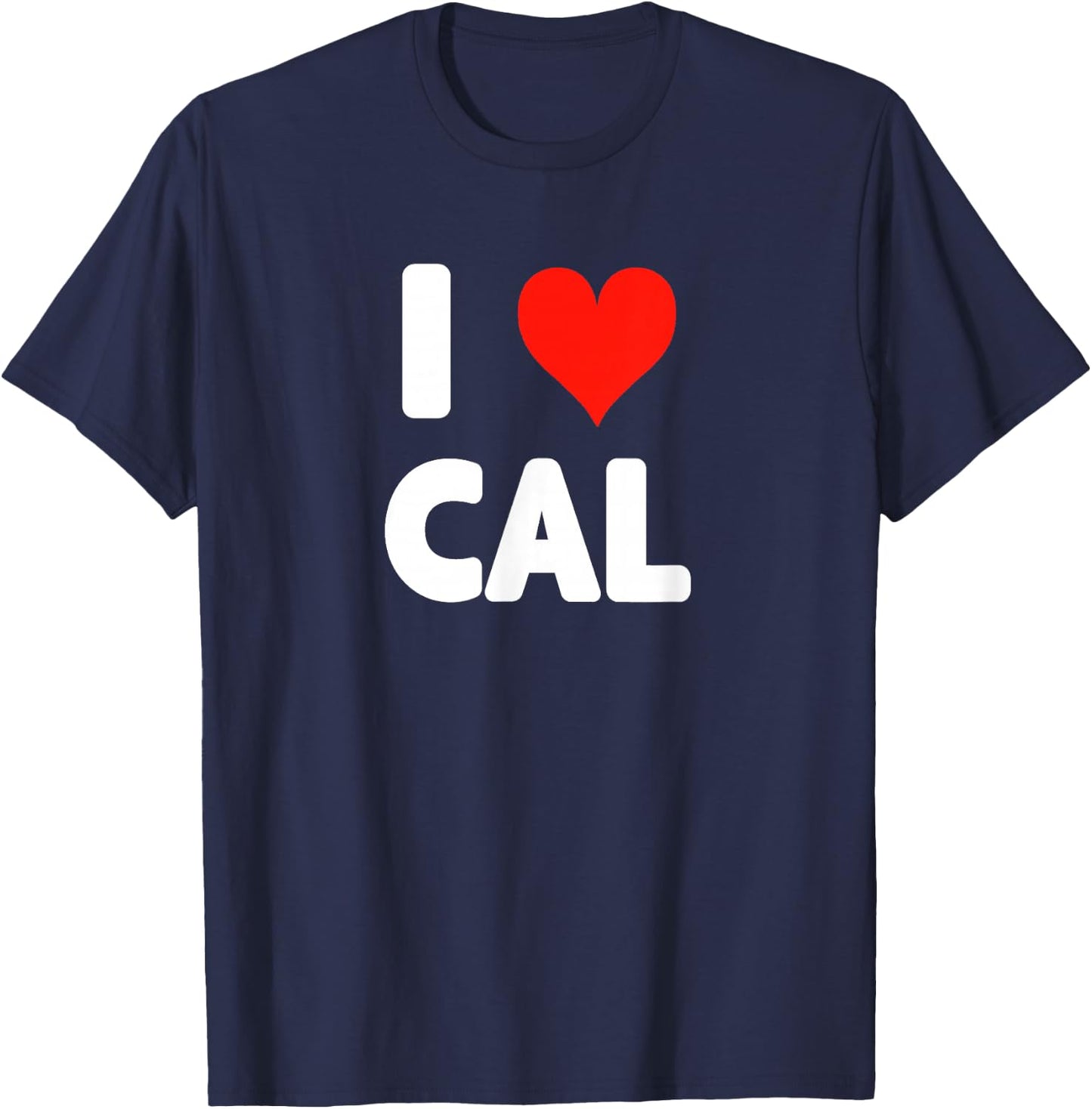 I Love Cal - Heart T-Shirt - T-Shirt | Navy