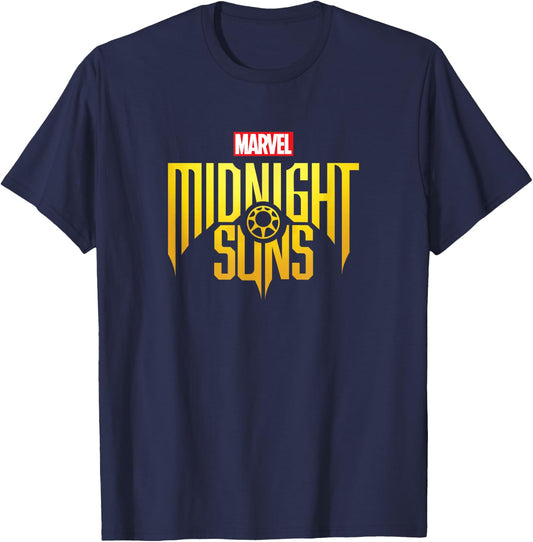 Marvel Midnight Suns Gamerverse Title Logo T-Shirt - T-Shirt | Navy