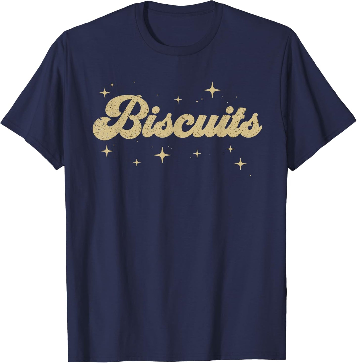 Biscuits Retro Thanksgiving Food Nutrition Matching Family T-Shirt - T-Shirt | Navy