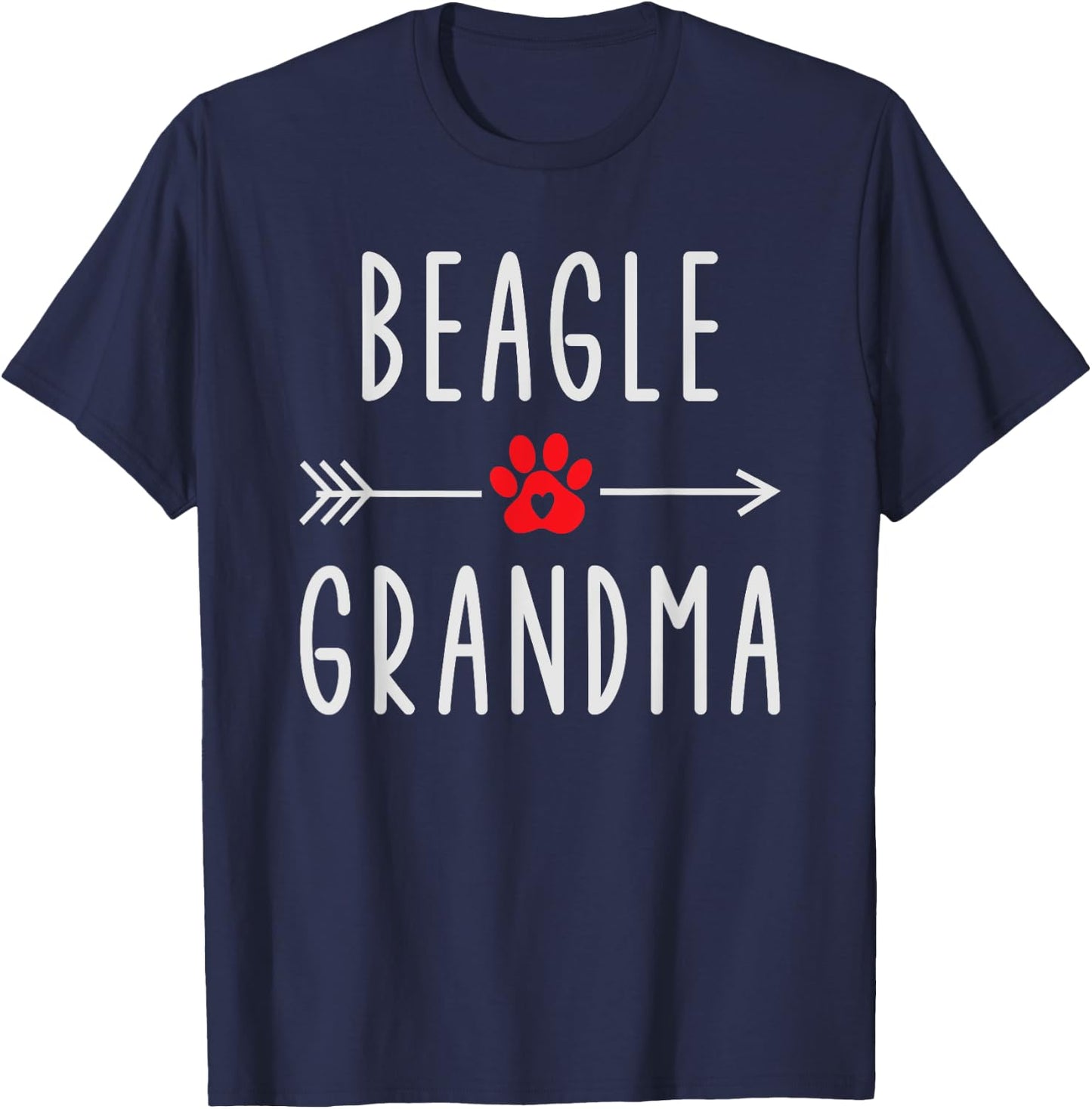 Beagle Grandma Funny Beagle Dog Owner Gift Mother's Day T-Shirt - T-Shirt | Navy