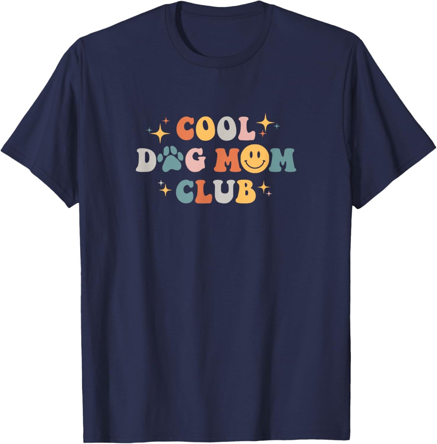 Cool Dog Mom Club T-Shirt - T-Shirt | Navy