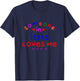 Kids Someone in Idaho Loves Me Kids Boys Girls T-Shirt - T-Shirt | Navy