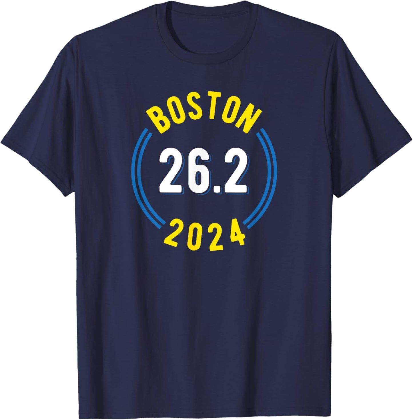 Boston 26.2 2024 Marathon T-Shirt - T-Shirt | Navy
