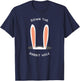 Funny Down the Rabbit Hole Bunny Ears T-Shirt - T-Shirt | Navy