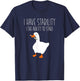 I Have Stability The Ability To Stab Funny Goose Meme Knife T-Shirt - T-Shirt | Navy