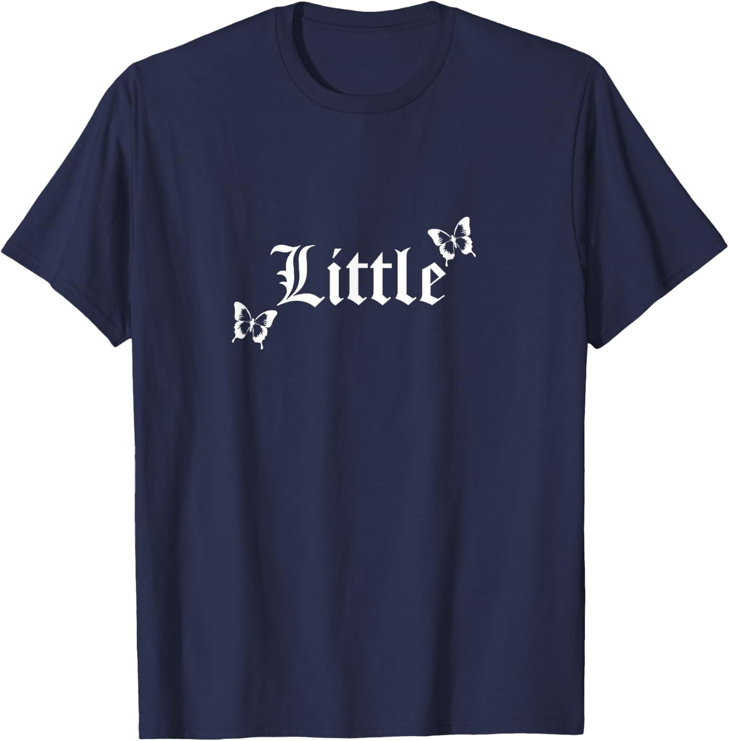 Big Little Sister Sorority Reveal Week for Little Butterfly T-Shirt - T-Shirt | Navy