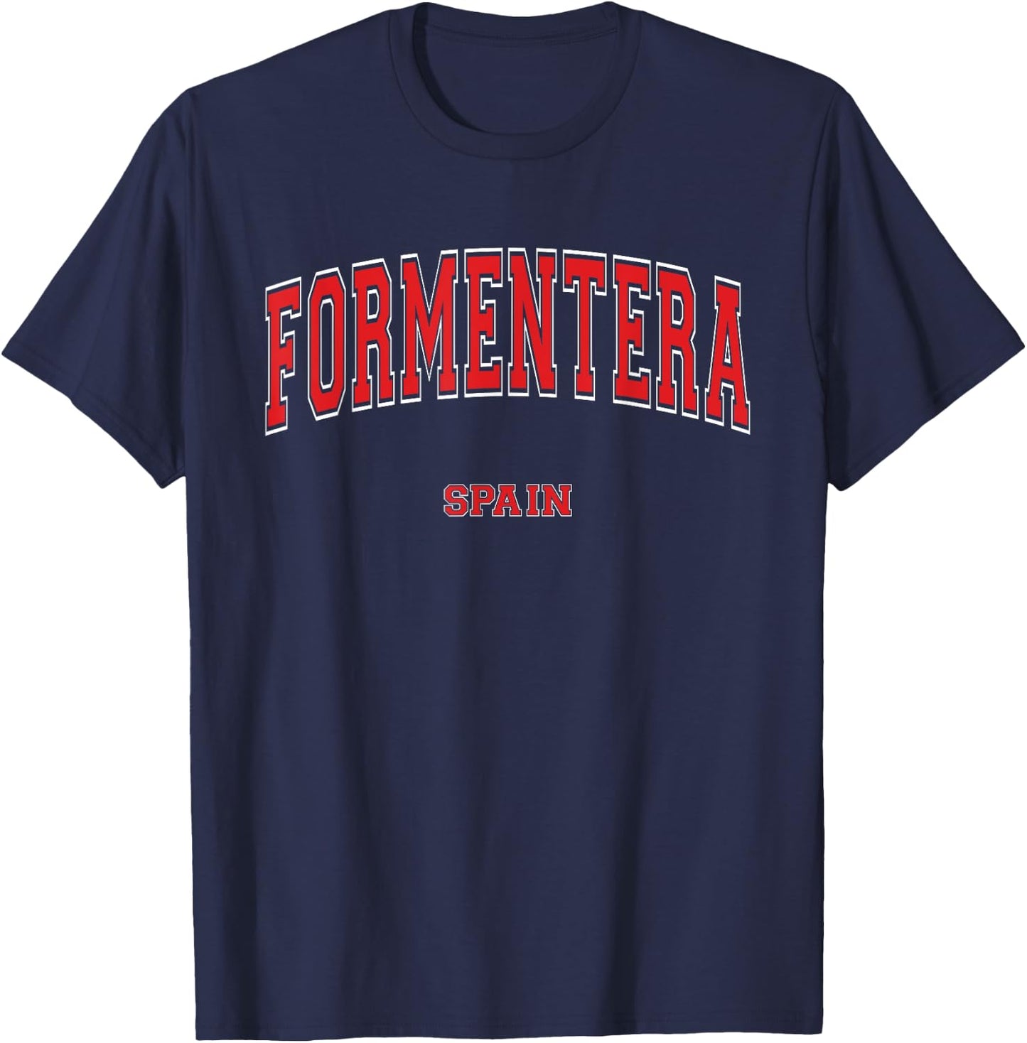 Formentera Spain City T-Shirt - T-Shirt | Navy