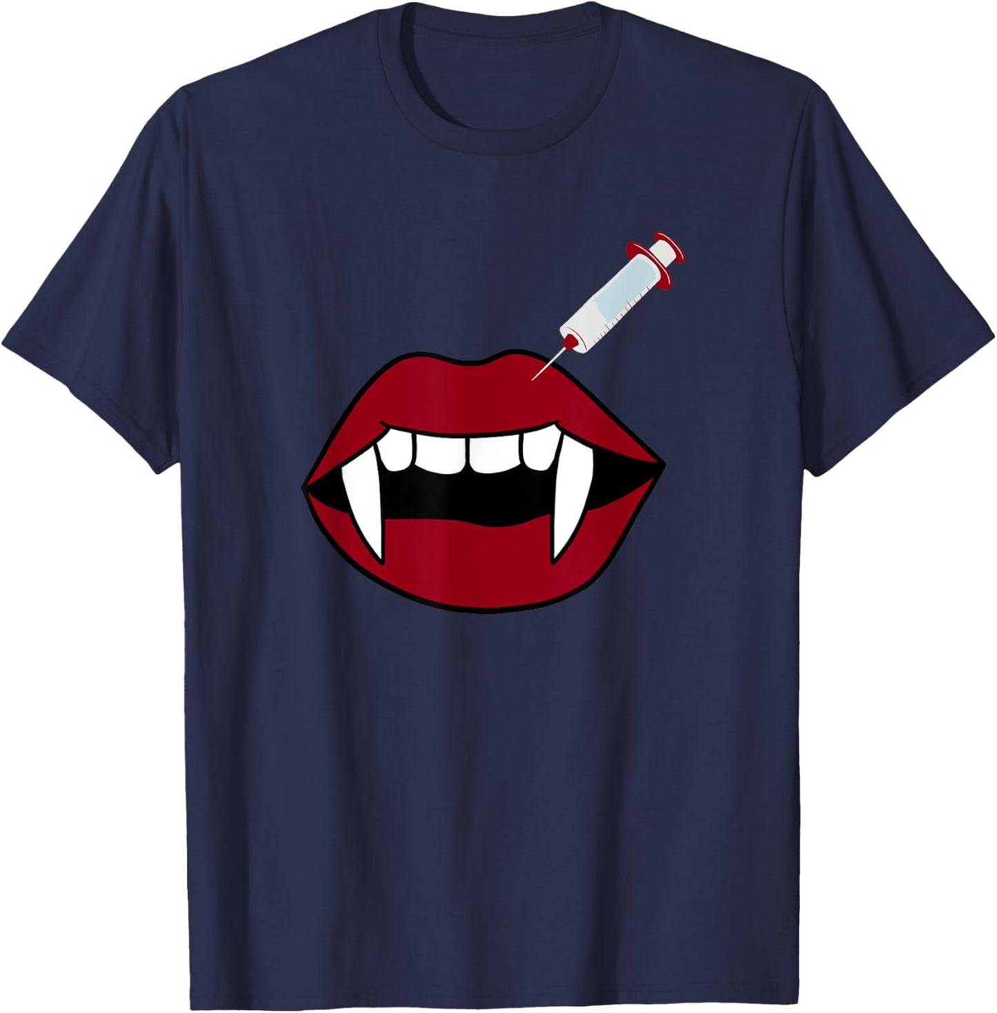 Cute Botox Lip Filler Nurse Injector Esthetician Halloween T-Shirt - T-Shirt | Navy
