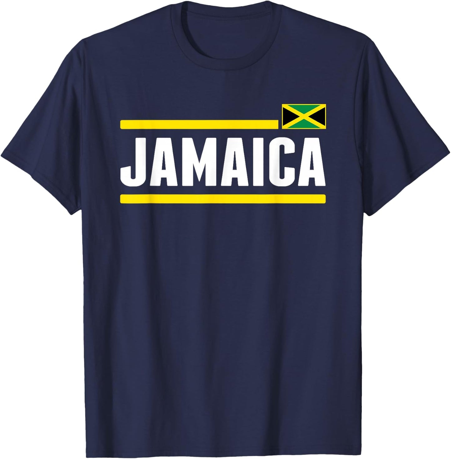 Retro Jamaica Flag Vintage Jamaican Men Souvenir T-Shirt - T-Shirt | Navy