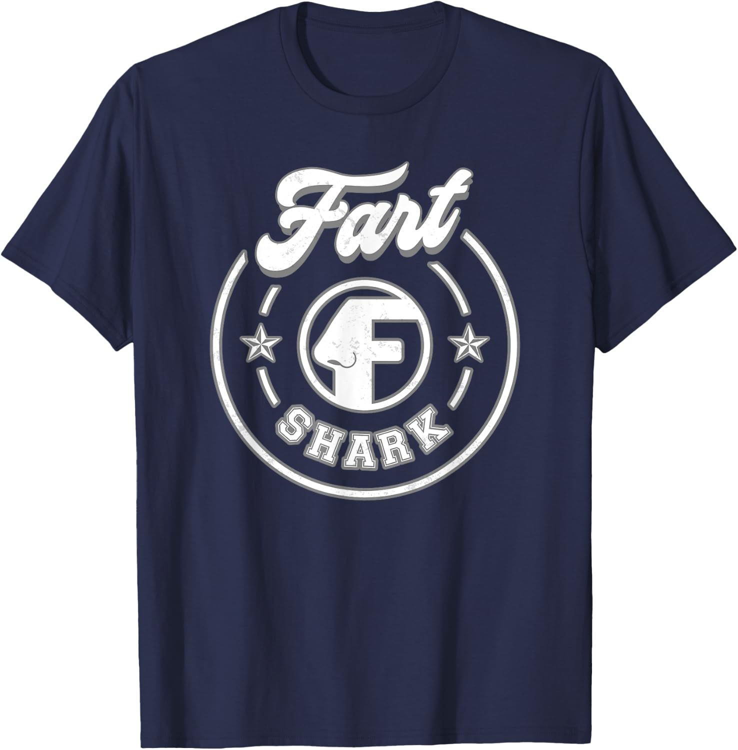 Shark Fart Funny T-Shirt - T-Shirt | Navy