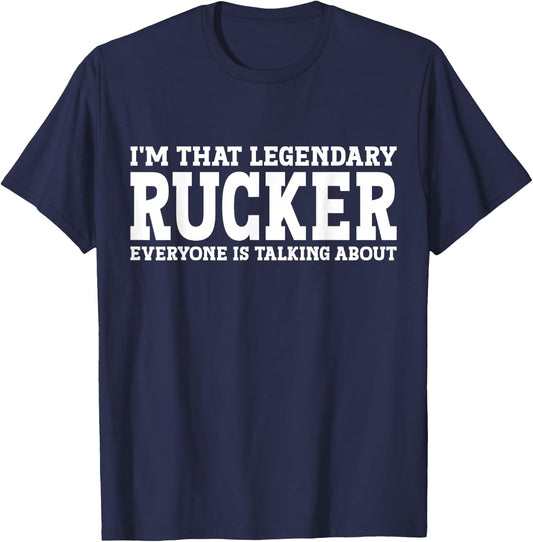 Rucker Surname Funny Team Family Last Name Rucker T-Shirt - T-Shirt | Navy