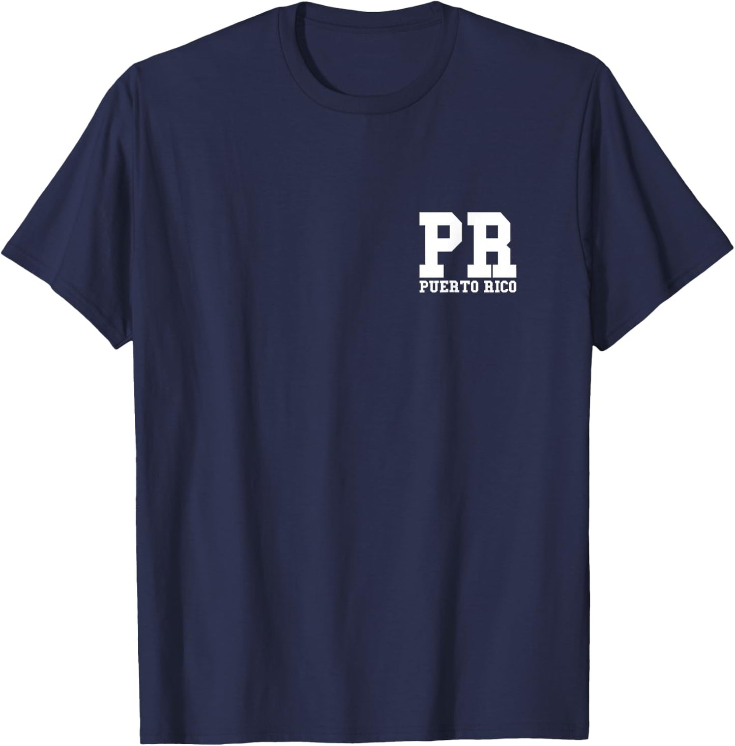 Puerto Rico - PR - Minimalistic Pocket Design - Classic T-Shirt - T-Shirt | Navy