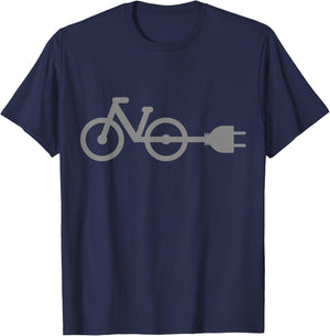 E-Bike Electric Bicycle T-Shirt - T-Shirt | Navy