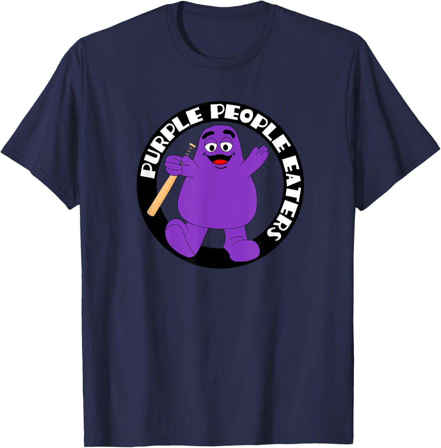 Purple People Eaters Softball Team - Denver Church Merch T-Shirt - T-Shirt | Navy
