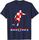 Hrvatska Soccer Team Croatian Football Player Croatia T-Shirt - T-Shirt | Navy