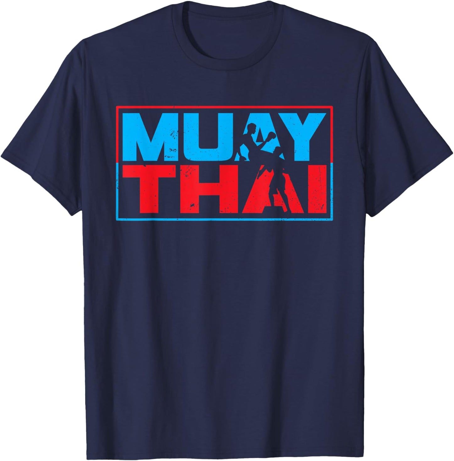 Muay Thai Fighter Boxing Martial Arts Hobby T-Shirt - T-Shirt | Navy