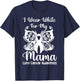 I Wear White For My Mama Lung Cancer Awareness Butterfly T-Shirt - T-Shirt | Navy