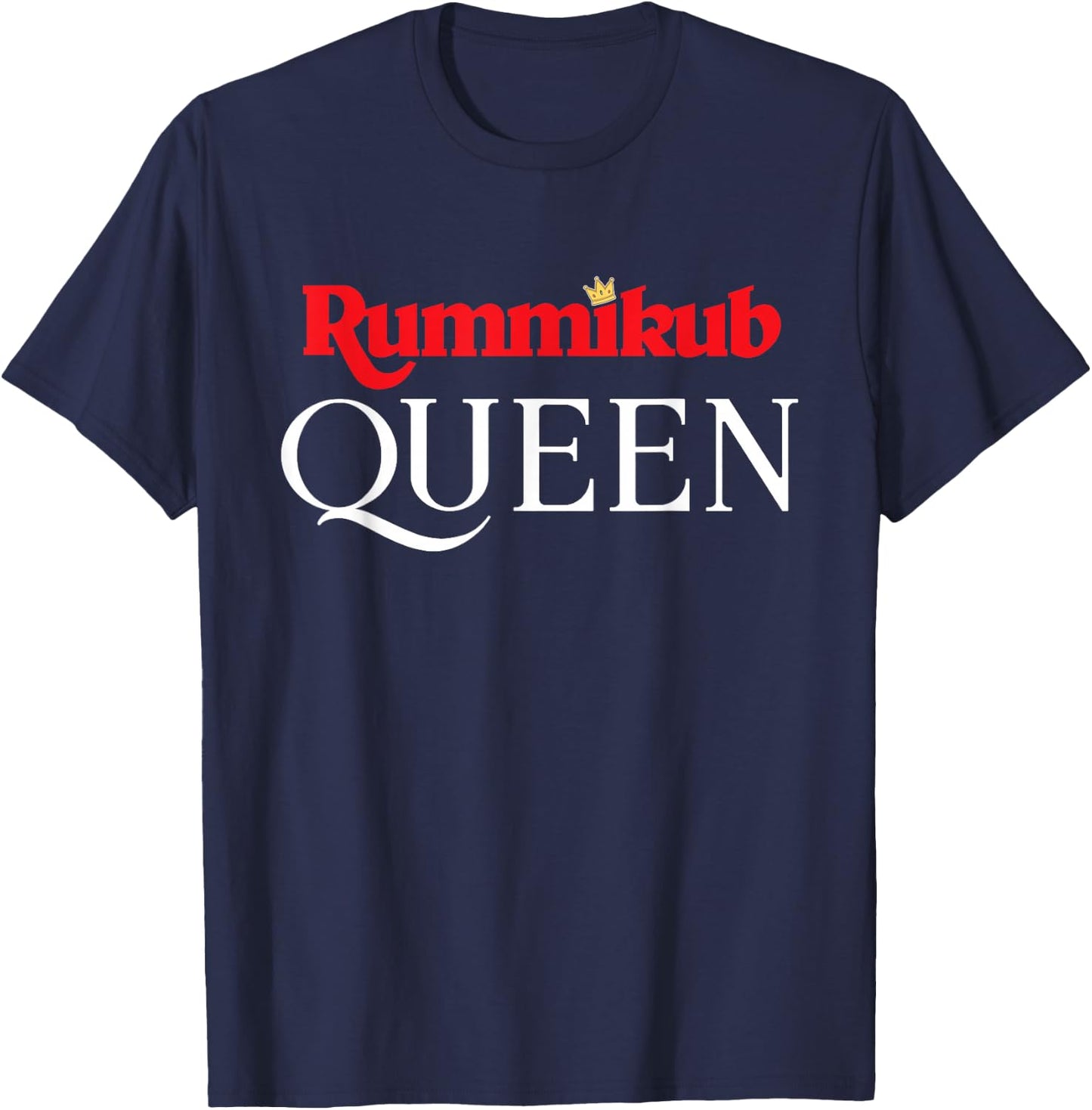 Rummikub Queen Player Fan T-Shirt - T-Shirt | Navy