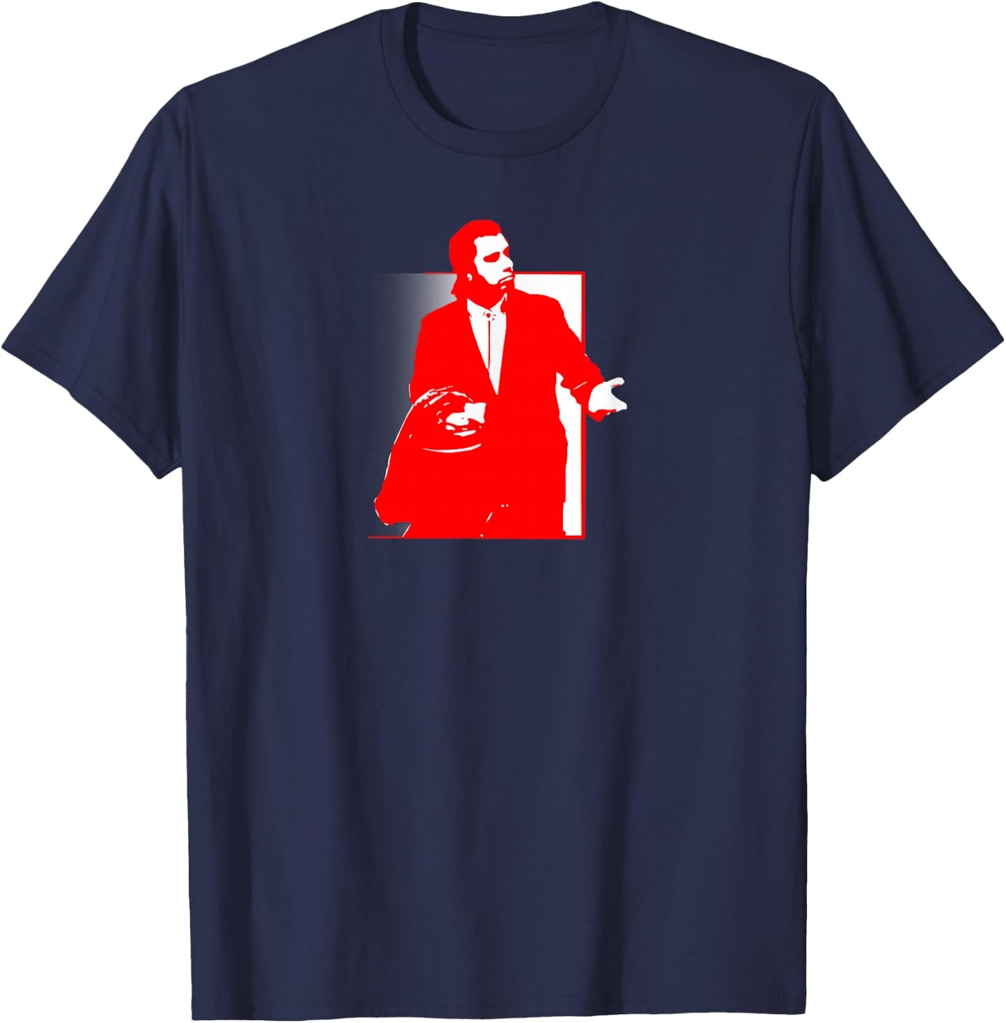 Confused Travolta T-Shirt - T-Shirt | Navy