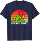 I Do What I Want Parrot I Cherry-headed Conure T-Shirt - T-Shirt | Navy