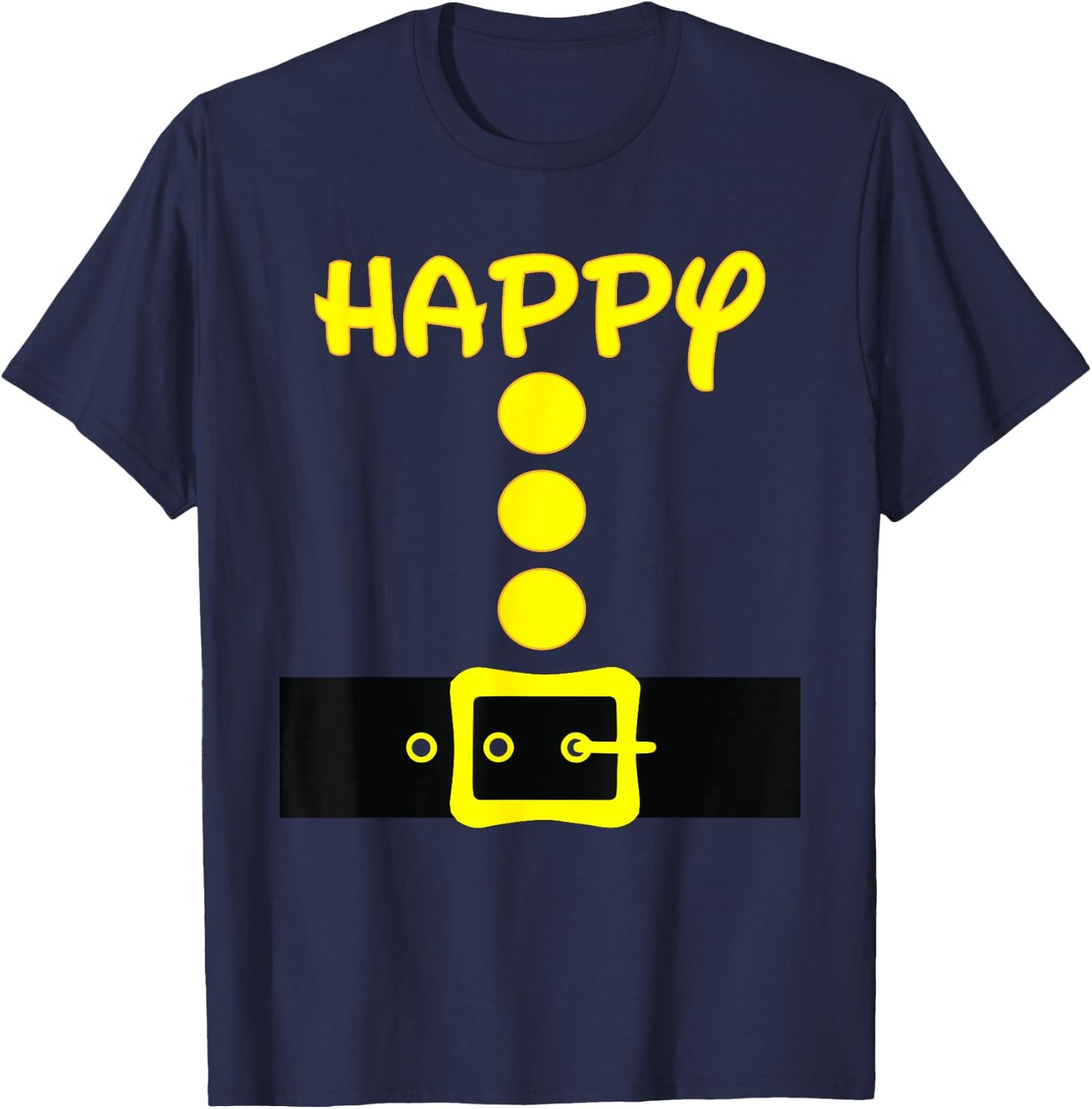 Dwarf Easy Halloween Men Women Kids Costume Matching Group T-Shirt - T-Shirt | Navy