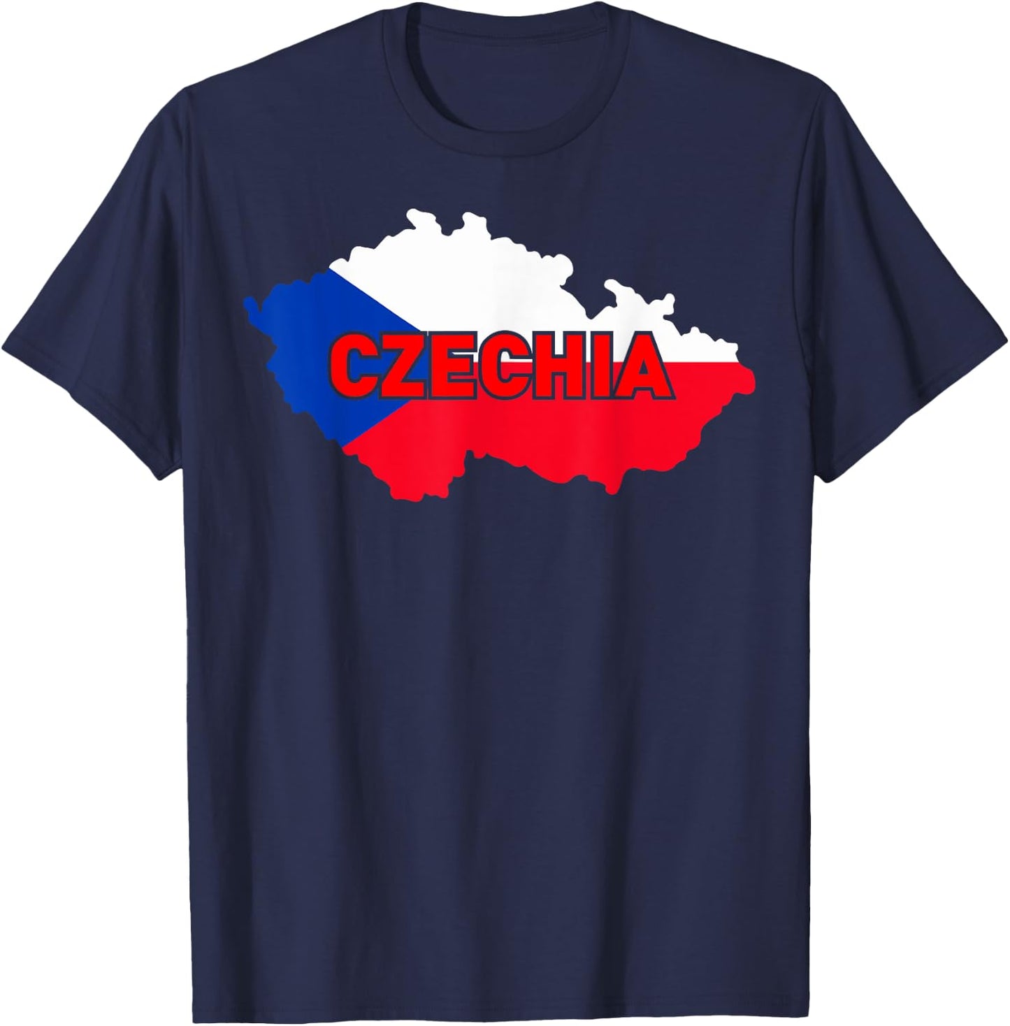 Proud Family and Patriotic Flag of Country Czechia Women Kids Men T-Shirt - T-Shirt | Navy