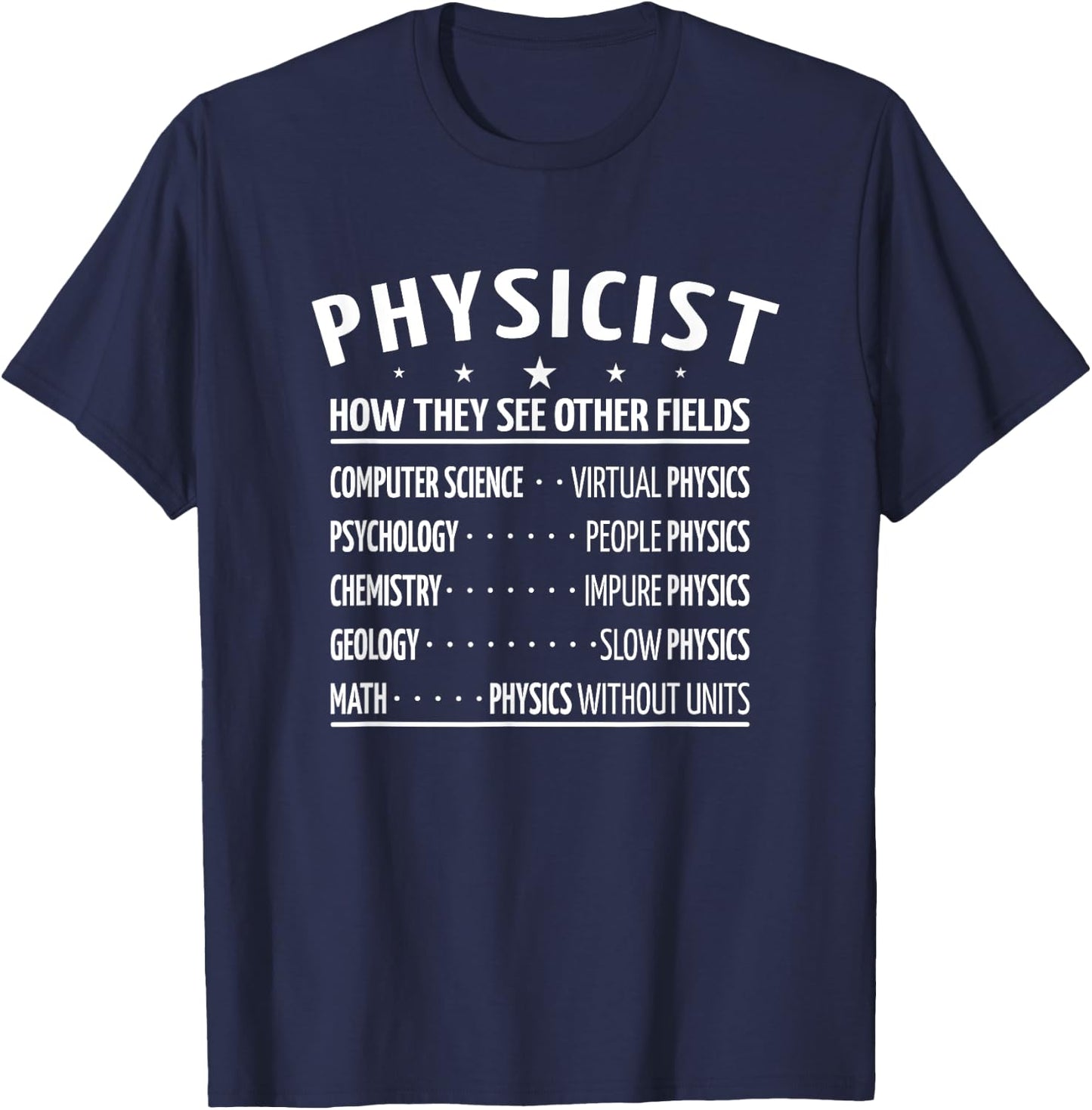 physicists physicist Physics physics teacher T-Shirt - T-Shirt | Navy