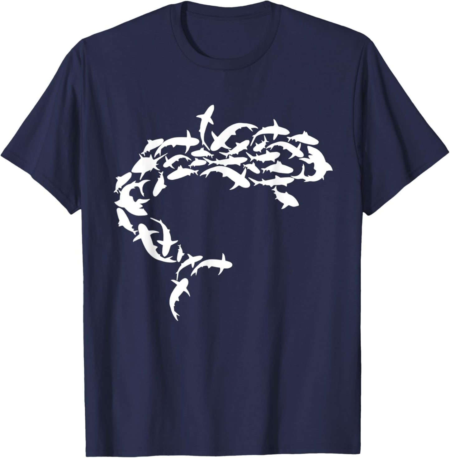 Great White Shark Lover Marine Biology Animal Science Ocean T-Shirt - T-Shirt | Navy