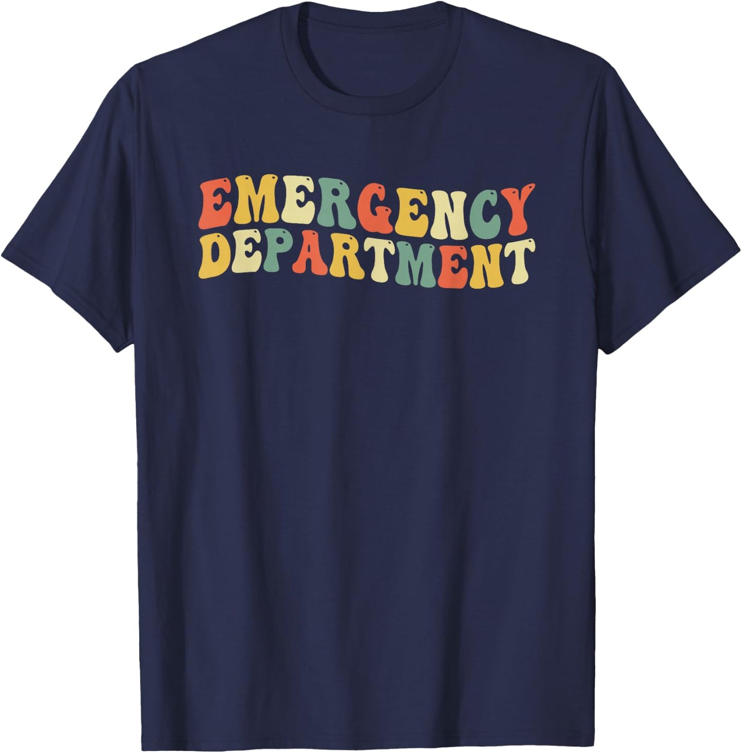 Emergency Department Emergency Room Healthcare Nursing Nurse T-Shirt - T-Shirt | Navy