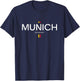 Munich Germany Retro Vintage T-Shirt - T-Shirt | Navy