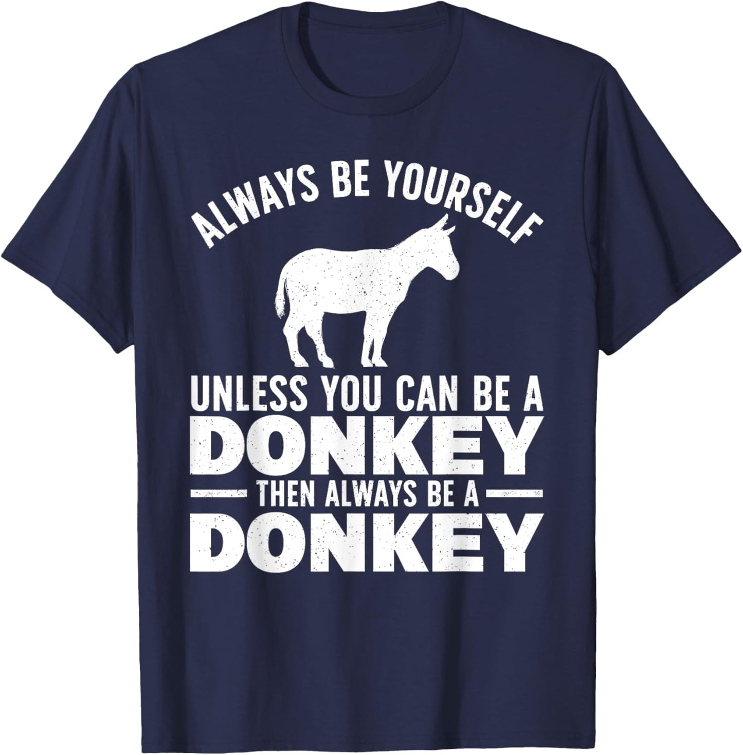 Cool Donkey Women Zoo Mule Horse Farm Animal Lover T-Shirt - T-Shirt | Navy