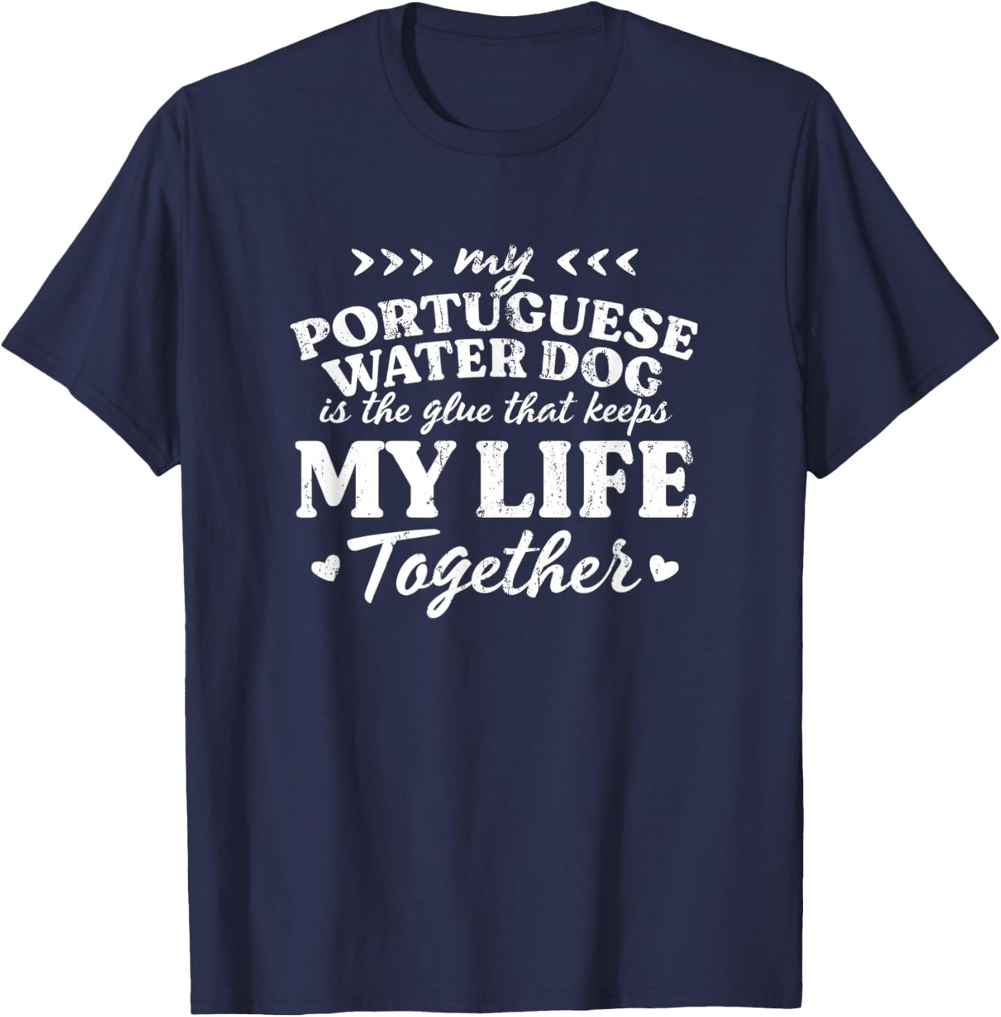 Portuguese Water Dog Keeps My Life Together Dog Mom Portie Women T-Shirt - T-Shirt | Navy