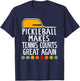 Pickleball Make Tennis Courts Great Again Funny T-Shirt - T-Shirt | Navy