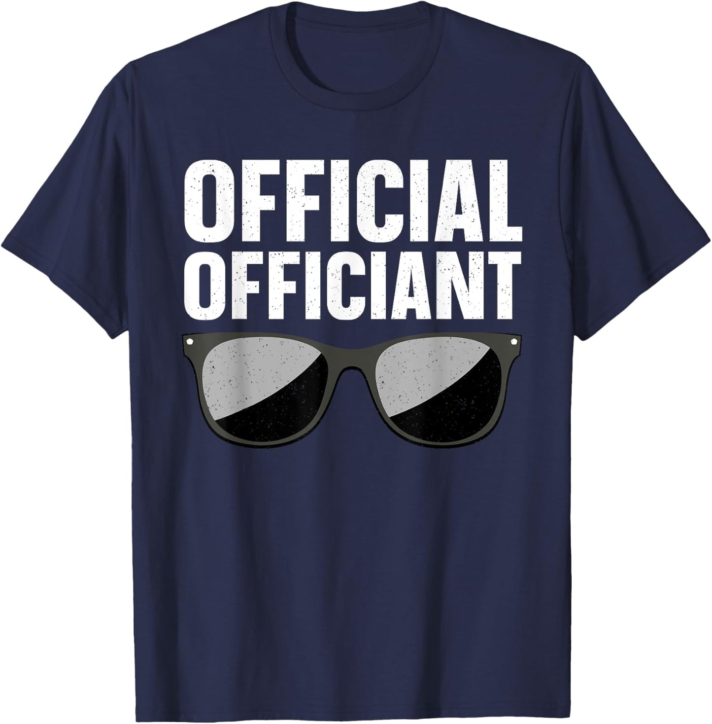 Funny Official Officiant Art Women Wedding Officiant T-Shirt - T-Shirt | Navy