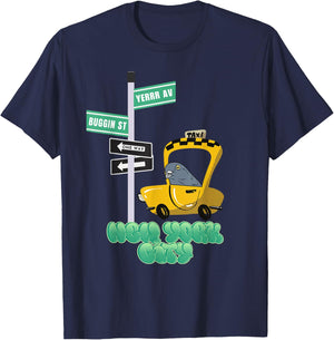 New York City Taxi Welcome Pigeon T-Shirt - T-Shirt | Navy
